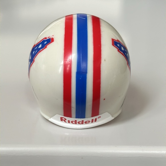 Houston Oilers NFL Vintage Pocket Pro Mini Riddell Football Helmet - Picture 5 of 7